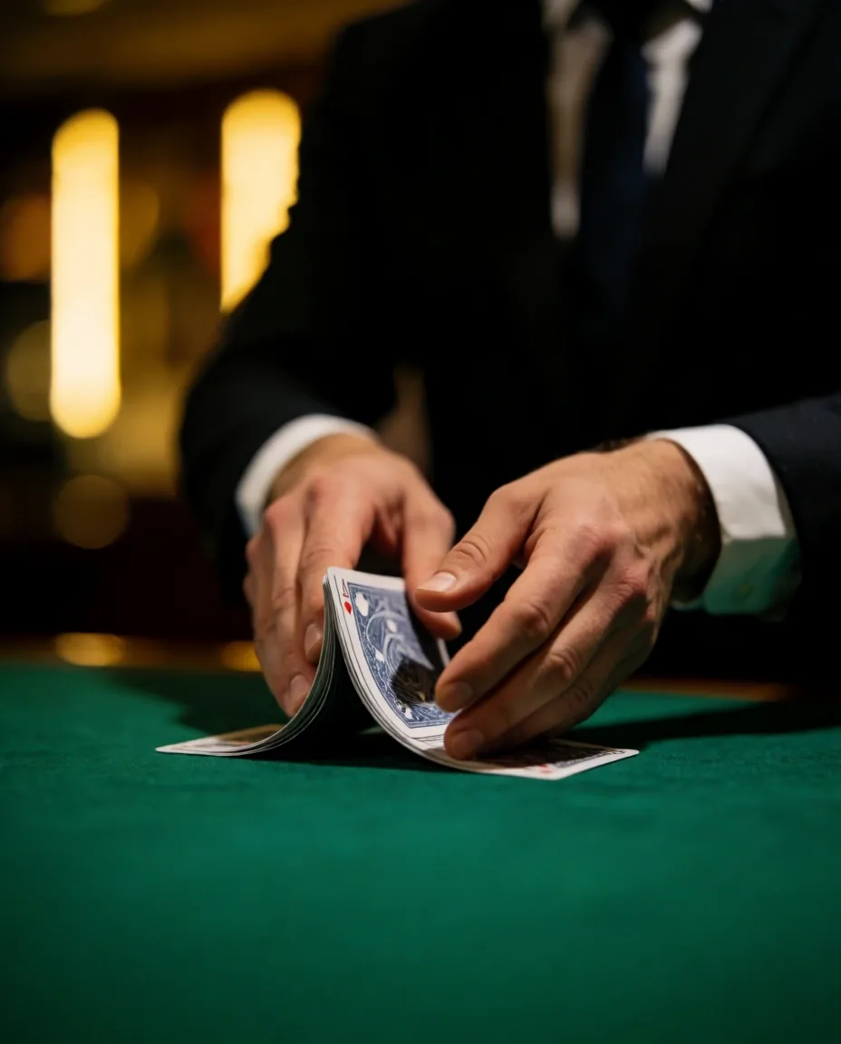 Croupier en action