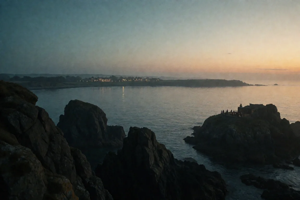 Littoral de Porspoder au crépuscule